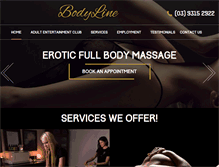 Tablet Screenshot of bodylinemassage.com.au